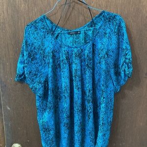 Apt 9. Teal and black blouse Sz 2x